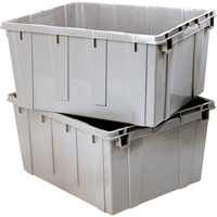Nesting Container, 21.1" W x 17.7" D x 12" H, Grey CA480 | Caster Town