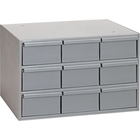 Industrial Drawer Cabinets, 9 Drawers, 17-1/4" W x 11-5/8" D x 10-7/8" H, Grey CA942 | Caster Town