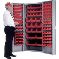 Deep-Door Combination Cabinet, 38" W x 24" D x 72" H, 36 Shelves CB444 | Caster Town