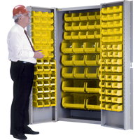 Deep-Door Combination Cabinet, 38" W x 24" D x 72" H, 36 Shelves CB445 | Caster Town