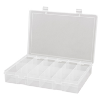 Compact Polypropylene Compartment Cases, 13-1/8" W x 9" D x 2-5/16" H, 18 Compartments CB503 | Caster Town