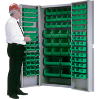 Deep-Door Combination Cabinet, 38" W x 24" D x 72" H, 36 Shelves CB691 | Caster Town