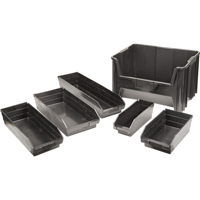 Recycled Shelf Bins, 4-1/8" W x 11-5/8" D x 4" H, 30 lbs. Capacity CB850 | Caster Town