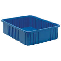 Divider Box<sup>®</sup> Containers, Plastic, 22.5" W x 17.5" D x 6" H, Blue CC952 | Caster Town