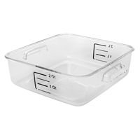 Rubbermaid<sup>®</sup> Space Saving Square Container, Plastic, 1.9 L Capacity, Clear CF705 | Caster Town