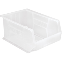Clear-View Ultra Stack & Hang Bin, 11" W x 8" H x 16" D, Clear CF749 | Caster Town