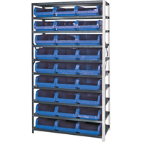Shelving Unit with Stacking Bins, Steel, Magnum Bin, 650 lbs. Capacity, 42" W x 76" H x CF785 | Caster Town