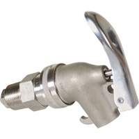Manual Drum Faucet, Stainless Steel, 3/4" NPT DC772 | Caster Town