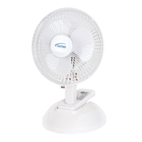 Clip-On & Desk Fan, 6" Diameter, 2 Speeds EA304 | Caster Town