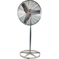 Stainless Steel Food Service Washdown Air Circulating Fans, Industrial, 1 Speed, 20" Diameter EA339 | Caster Town