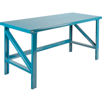 Extra Heavy-Duty Workbenches - All-Welded Benches, Steel Surface FF494 | Caster Town