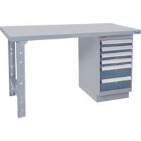 Pre-Designed Workbench, 72" W x 36" D x 34" H, 2500 lbs. Capacity FG640 | Caster Town