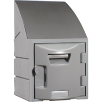 Locker, 12" x 15" x 25", Grey, Assembled FH727 | Caster Town