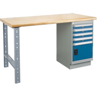 Workbench, Door w/ Drawer Combination, 2500 lbs. Cap., 60" W x 36" D, 34" H FI638 | Caster Town