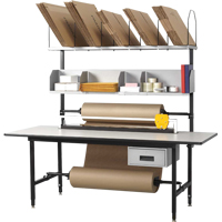 Full Function Modular Packing Stations, 68" W x 33" D x 60" H, Laminate FI714 | Caster Town