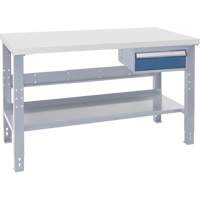 Industrial Duty Workbench, 60" W x 36" D x 34" H, 1000 lbs. Capacity FN107 | Caster Town