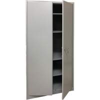 Storage Cabinet, Steel, 4 Shelves, 78" H x 36" W x 24" D, Grey FN426 | Caster Town