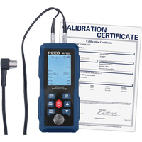 Thickness Gauge with Calibration Certificate, Digital Display, Ultrasound, 0.04" - 11.8" (1 mm - 300 mm) Range ID027 | Caster Town