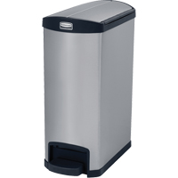 Slim Jim<sup>®</sup> Waste Container, Stainless Steel, 13 US gal. Capacity JG838 | Caster Town