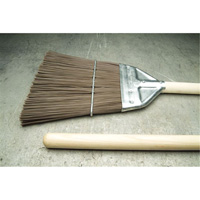 Railroad Broom, Wood Handle, Polypropylene Bristles, 55" L JK603 | Caster Town