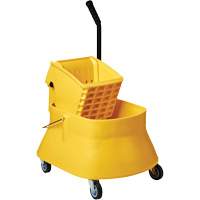 Champ™ Bucket & Wringer Combo, Side Press, 7.5 US Gal. (30 Quarts), Yellow JL801 | Caster Town