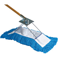 Dust Mop with Frame & Handle, Slip On Style, Yarn, 36" L x 5" W JC529 | Caster Town