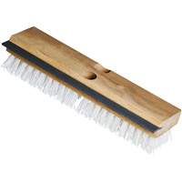 Utility Scrub Brush & Squeegee, 11" L, Polypropylene Bristles, White JN090 | Caster Town