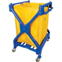 Laundry Cart, Plastic, 25-3/8" W x 25" D x 38-1/2" H, 33 lbs. Capacity JN503 | Caster Town