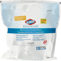 Healthcare<sup>®</sup> Disinfecting Bleach Wipes Refill, 110 Count JO249 | Caster Town