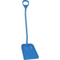 Ergonomic Large Blade Shovel, 51" Length, Plastic, Blue JO981 | Caster Town
