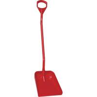 Ergonomic Large Blade Shovel, 51" Length, Plastic, Red JO982 | Caster Town