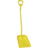 Ergonomic Large Blade Shovel, 51" Length, Plastic, Yellow JO984 | Caster Town