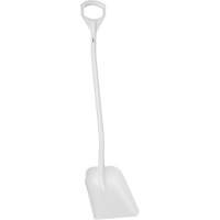 Ergonomic Small Blade Shovel, 50" Length, Plastic, White JO990 | Caster Town