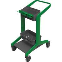 HyGo Mobile Cleaning Station, 30.7" x 20.9" x 40.6", Plastic/Stainless Steel, Green JQ263 | Caster Town