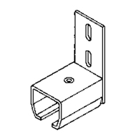 Curtain Partition Wall Mount End Connector KB011 | Caster Town