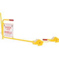 Single Rail Chock With Flag Rail Combo KH984 | Caster Town