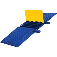 Yellow Jacket<sup>®</sup> Heavy Duty ADA/DDA Cable Protector, 5 Channels, 18" L x 50" W x 1.875" H KI196 | Caster Town