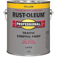 Traffic Striping Paint, Yellow, 3.78 L, Jug KQ308 | Caster Town