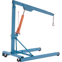 Portable Floor Cranes, 8' Lift, 2000 lbs. (1 tons), 82-1/2" Arm, 69-1/4" H LA567 | Caster Town