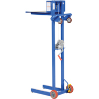 Platform Lift Stacker, Hand Winch Operated, 400 lbs. Capacity, 58" Max Lift LU506 | Caster Town