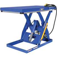 Hydraulic Scissor Lift Table, Steel, 60" L x 30" W, 3000 lbs. Cap. LV465 | Caster Town