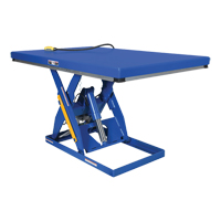 Hydraulic Scissor Lift Table, Steel, 72" L x 48" W, 3000 lbs. Cap. LV468 | Caster Town