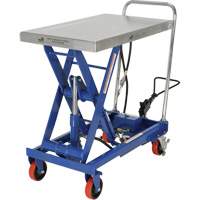 Pneumatic Hydraulic Scissor Lift Table, Steel, 32-1/2" L x 19-3/4" W, 1000 lbs. Cap. LV469 | Caster Town