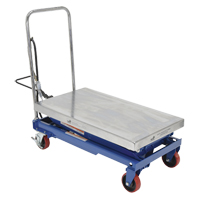 Pneumatic Hydraulic Scissor Lift Table, Steel, 35-1/2" L x 20" W, 800 lbs. Cap. LV478 | Caster Town