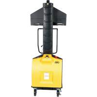 Narrow Mast Powered Lift Stacker, Electric Operated, 1500 lbs. Capacity, 63" Max Lift LV588 | Caster Town
