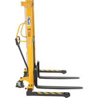 Manual Hydraulic Stacker, Hand Pump Operated, 2000 lbs. Capacity, 63" Max Lift LV614 | Caster Town