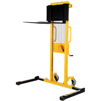 Manual Stacker, Hand Winch Operated, 770 lbs. Capacity, 60" Max Lift LV616 | Caster Town
