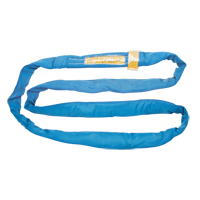 Polyester Round Sling, Blue, 4" W x 6' L, 23000 lbs. Vertical Load NJY967 | Caster Town