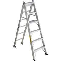2700 Series Industrial Duty Multi-Way Ladders, 6', Aluminum, 250 lbs. Cap., ANSI 1, CSA 1 MF402 | Caster Town