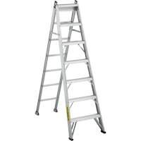 2700 Series Industrial Duty Multi-Way Ladders, 7', Aluminum, 250 lbs. Cap., ANSI 1, CSA 1 MF403 | Caster Town